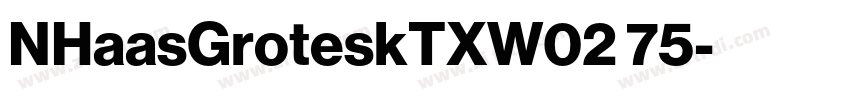 NHaasGroteskTXW02 75字体转换 NHaasGroteskTXW02 75字体转换